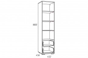 Стеллаж Лилу НМ 041.03 Птички в Миассе - miass.mebel74.com | фото 2