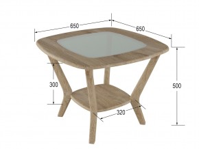 Стол журнальный Мельбурн дуб сонома в Миассе - miass.mebel74.com | фото 2