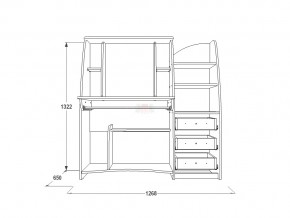 Стол компьютерный СК 1 ясень анкор в Миассе - miass.mebel74.com | фото 2