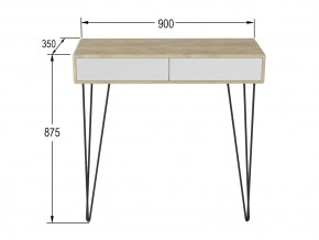 Стол-консоль Телфорд дуб сонома/белый в Миассе - miass.mebel74.com | фото 2