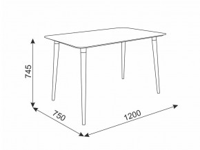 Стол обеденный Сканди 1 белый/светлый лак в Миассе - miass.mebel74.com | фото 2