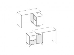 Стол письменный Эго Ст-2 белый глянец на ножках в Миассе - miass.mebel74.com | фото 2