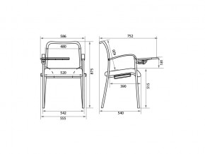 Стул Amigo Silver T/W/TA в Миассе - miass.mebel74.com | фото 2