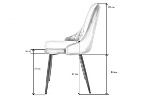 Стул UDC 21075 вельвет графит в Миассе - miass.mebel74.com | фото 3