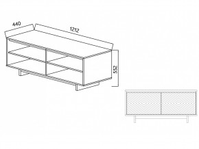 Тумба для ТВА Moderno-1200 Ф4 в Миассе - miass.mebel74.com | фото 4