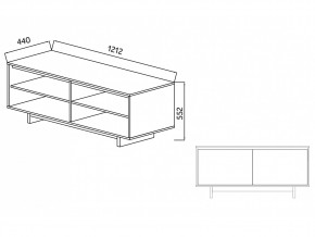 Тумба для ТВА Moderno-1200 Ф6 в Миассе - miass.mebel74.com | фото 4