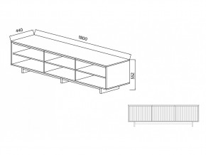 Тумба для ТВА Moderno-1800 Ф5 в Миассе - miass.mebel74.com | фото 5