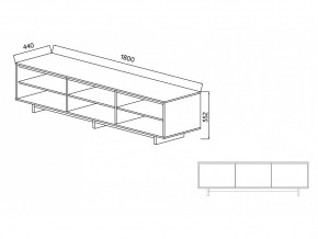 Тумба для ТВА Moderno-1800 Ф6 в Миассе - miass.mebel74.com | фото 4