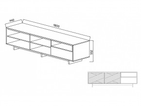 Тумба для ТВА Moderno-1800 В-1 Ф3 в Миассе - miass.mebel74.com | фото 4