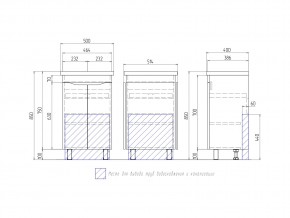 Тумба Grani 500-2-0 Фостер в Миассе - miass.mebel74.com | фото 4