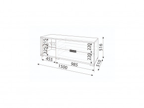 Тумба под ТВ Модуль 03 Мармарис в Миассе - miass.mebel74.com | фото 2