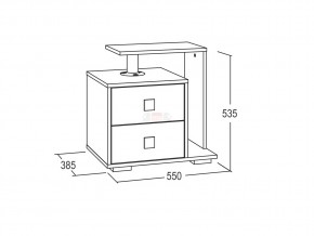 Тумба с 2-мя ящиками Ольга 17 в Миассе - miass.mebel74.com | фото 2