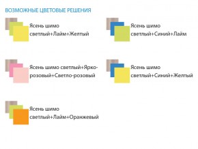 Уголок школьника Юниор 4.1 лайм/оранжевый в Миассе - miass.mebel74.com | фото 3