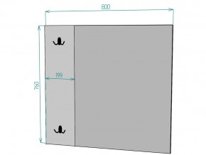 Зеркало Лофт Z10 ширина 800 в Миассе - miass.mebel74.com | фото 2